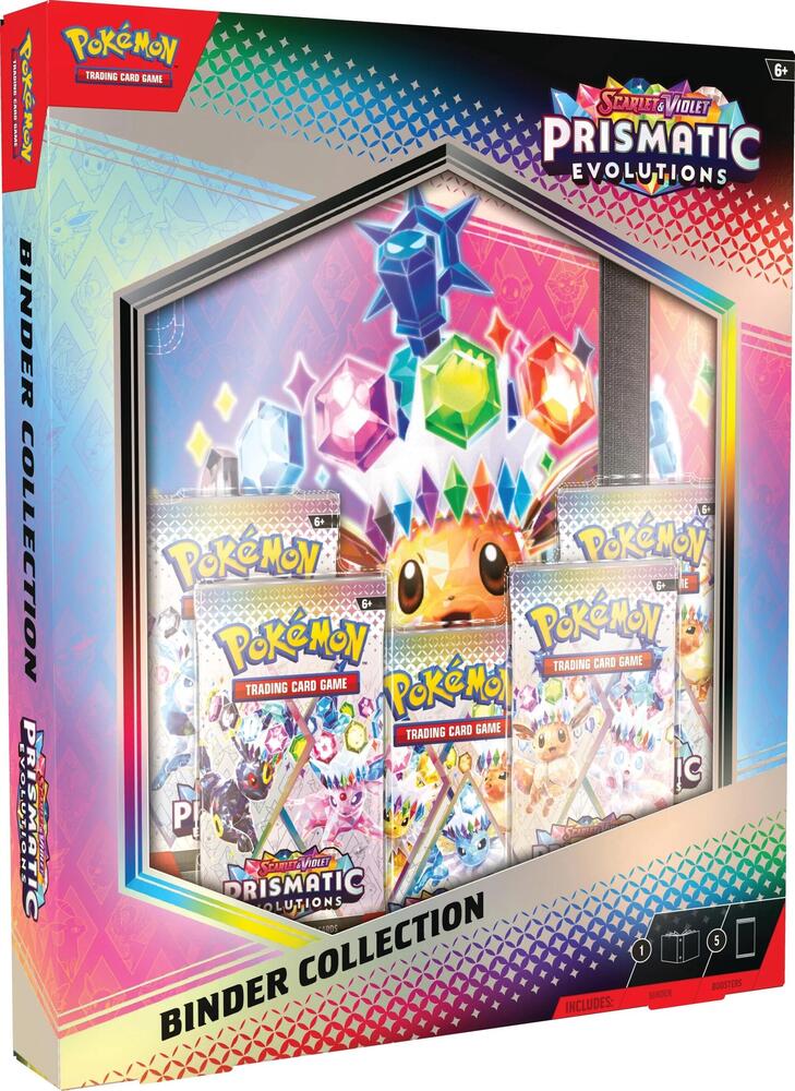 Prismatic Evolutions Binder Collection - SV8.5 Splash Collectibles Prismatic Evolutions Binder Collection - SV8.5 Splash Collectibles